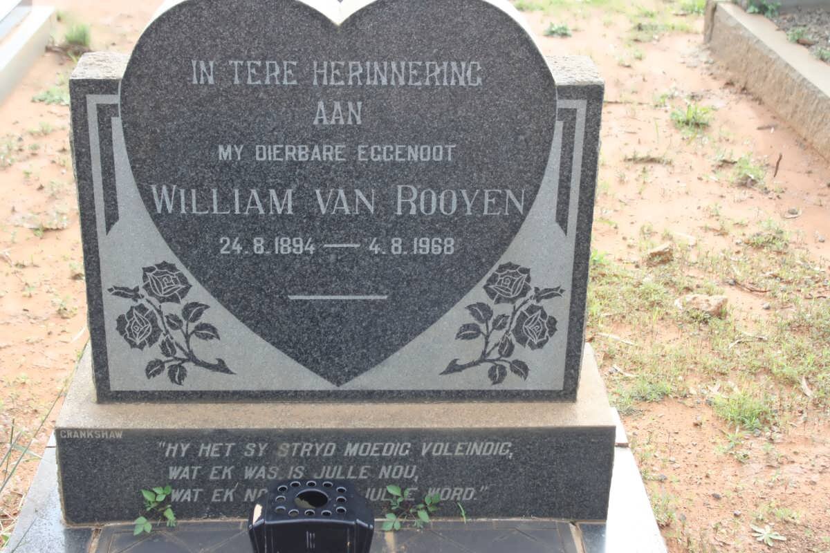 ROOYEN William, van 1894-1968