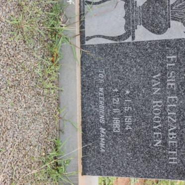 ROOYEN Elsie Elizabeth, van 1914-1983