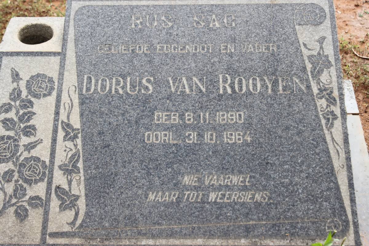 ROOYEN Dorus, van 1890-1964