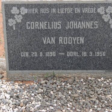 ROOYEN Cornelius Johannes, van 1890-1956