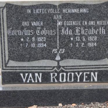 ROOYEN Cornelius Tobias, van 1923-1994 &amp; Ida Elizabeth 1928-1984