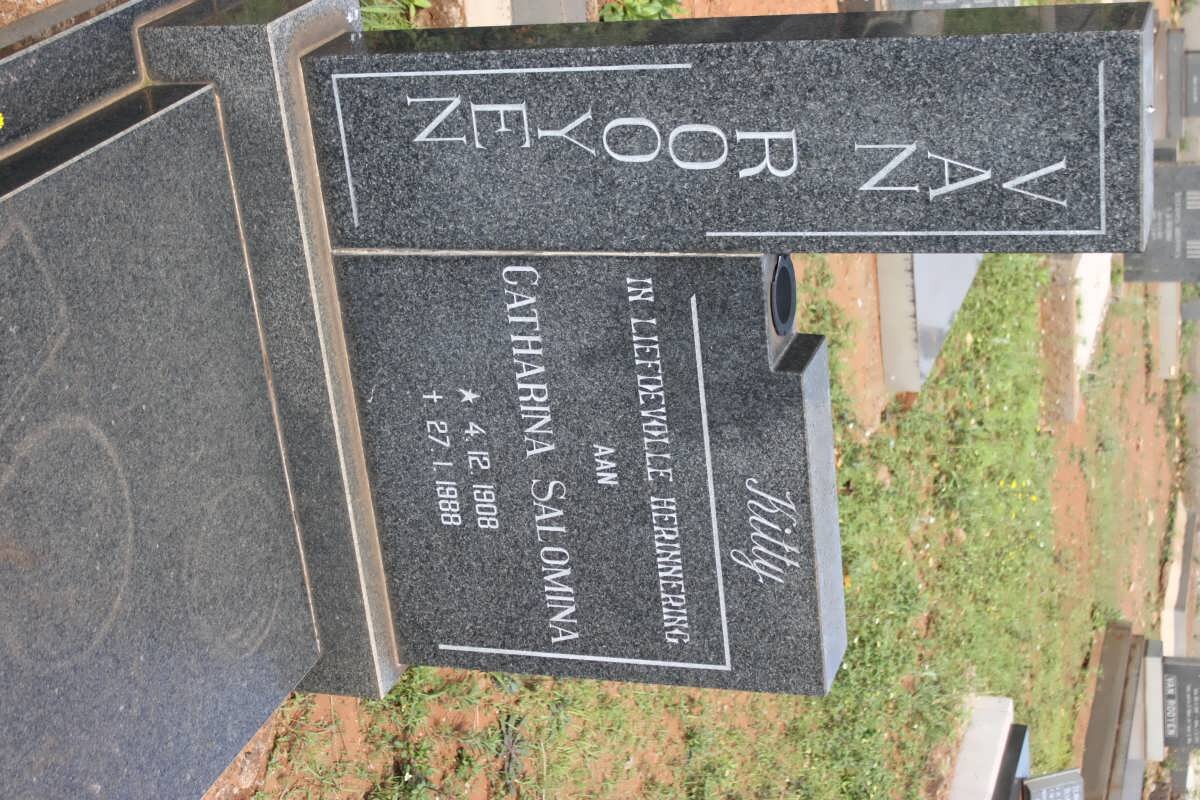 ROOYEN Catharina Salomina, van 1908-1988