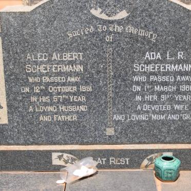 SCHEFERMANN Alec Albert -1951 &amp; Ada L.R. -1986