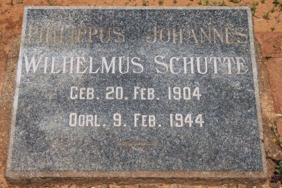 SCHUTTE Philippus Johannes Wilhelmus 1904-1944
