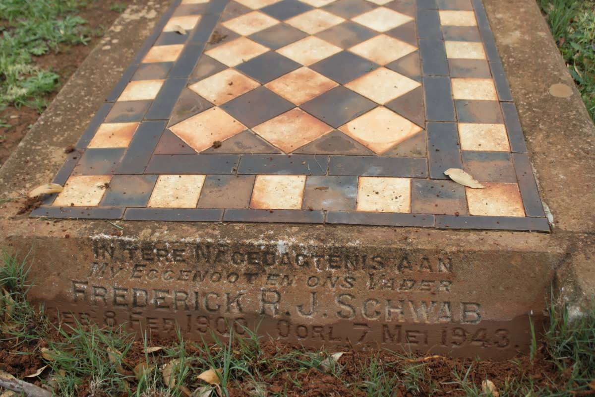 SCHWAB Frederick R.J. 1900-1943