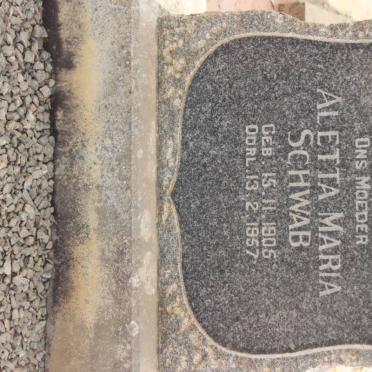 SCHWAB Aletta Maria 1905-1957