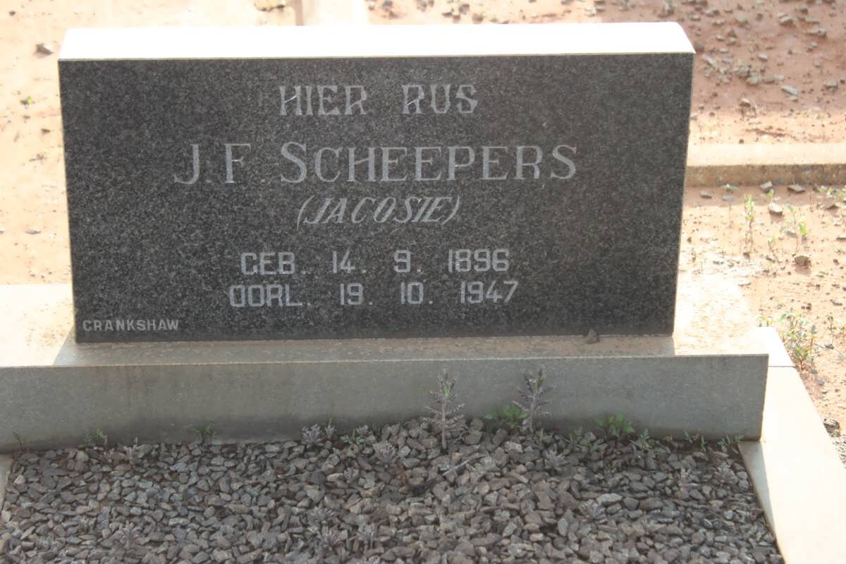 SCHEEPERS J.F. 1896-1947
