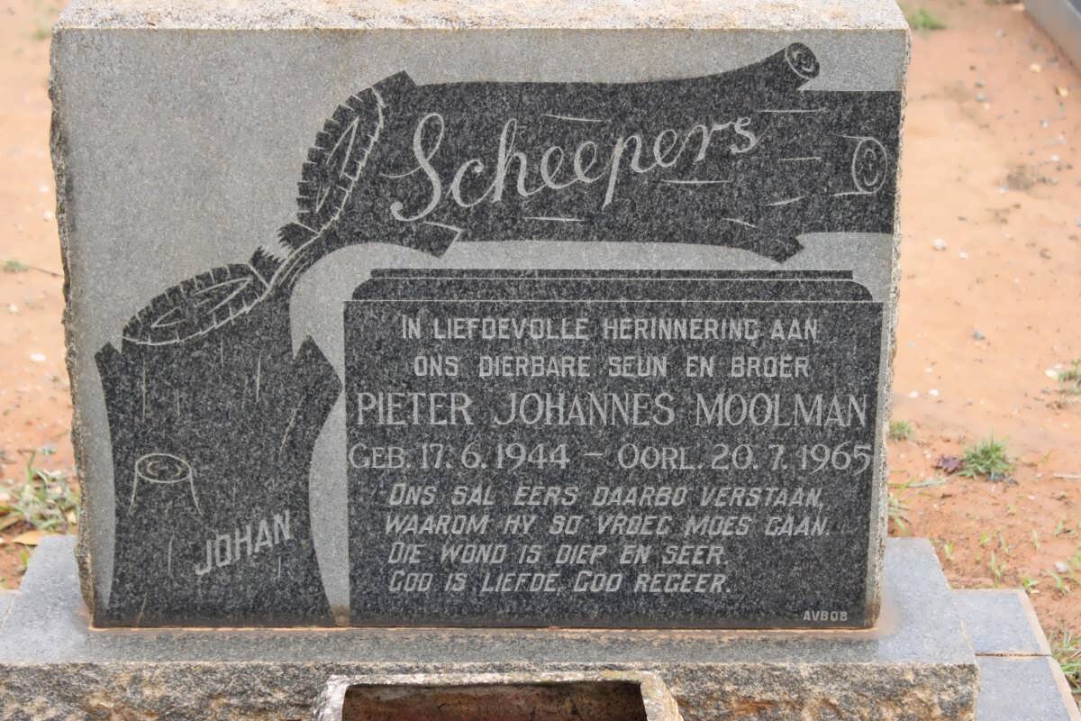 SCHEEPERS Pieter Johannes Moolman 1944-1965