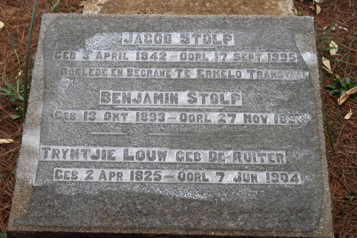 STOLP Jacob 1842-1895 :: STOLP Benjamin 1893-1893 
