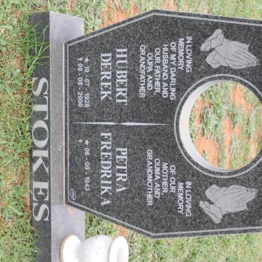 STOKES Hubert Derek 1928-2000 &amp; Petra Fredrika 1943-