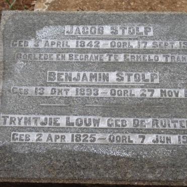 STOLP Jacob 1842-1895 :: STOLP Benjamin 1893-1893 