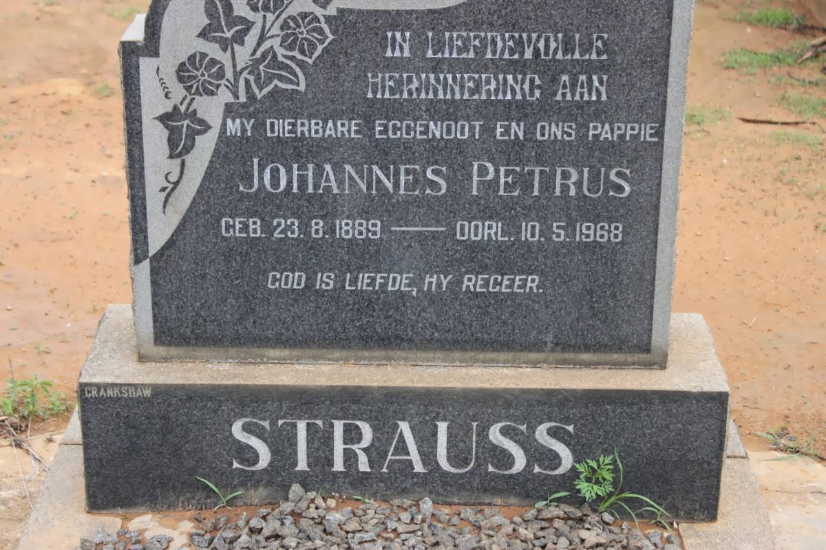 STRAUSS Johannes Petrus 1889-1968