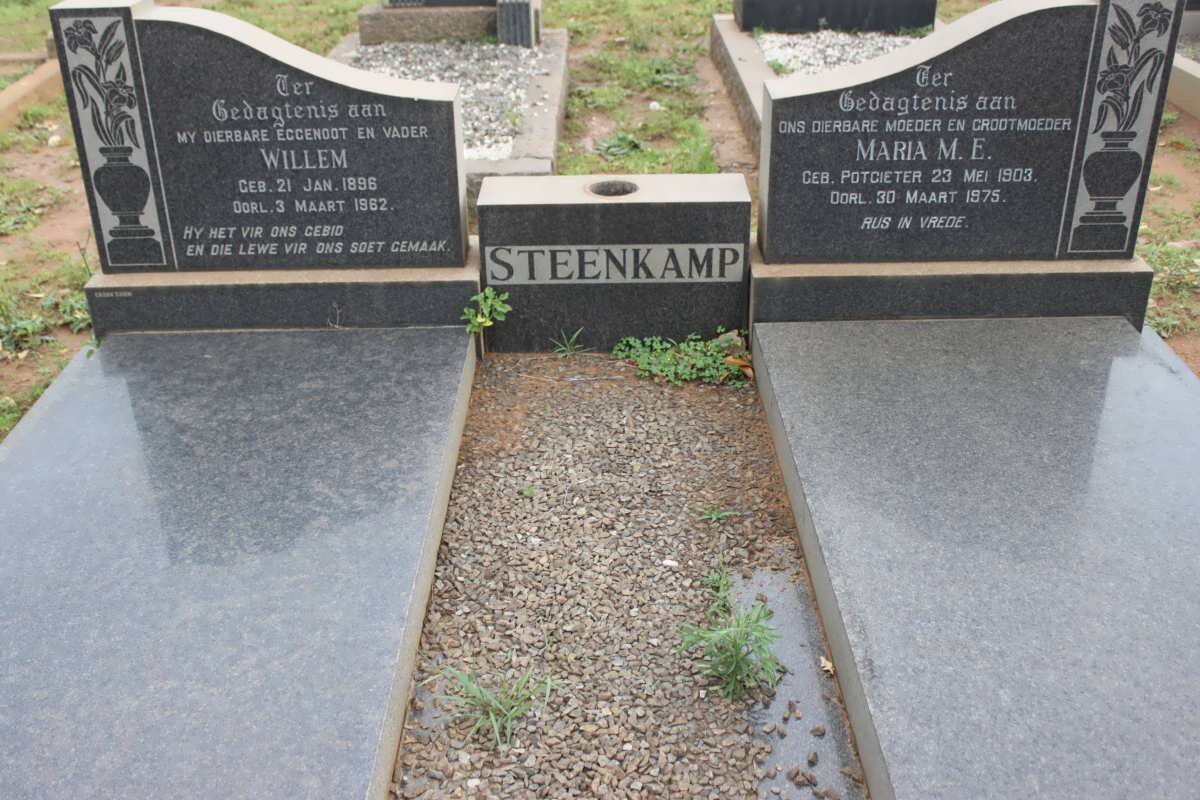 STEENKAMP Willem 1896-1962 &amp; Maria M.E. POTGIETER 1903-1975