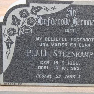 STEENKAMP P.J.I.L. 1888-1962