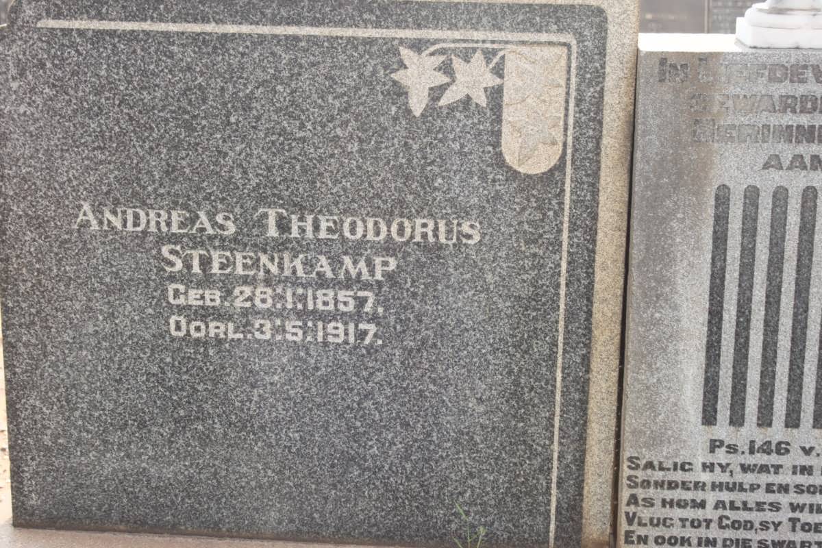 STEENKAMP Andreas Theodorus 1857-1917