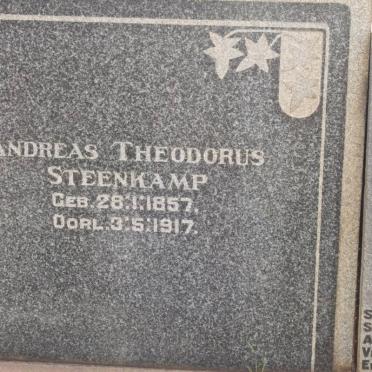 STEENKAMP Andreas Theodorus 1857-1917 &amp; Maria Magdalena SPIES 1865-