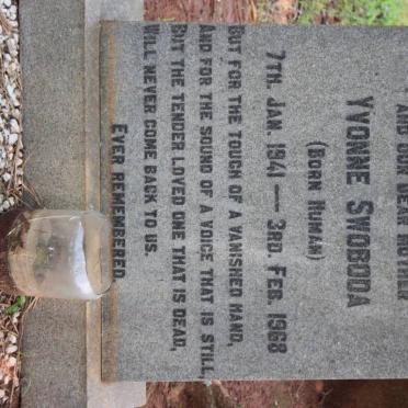 SWOBODA Yvonne nee HUMAN 1941-1968