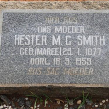 SMITH Hester M.G. 1877-1959 nee MAREE