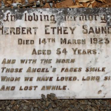 SAUNDERS Herbert Ethey -1923