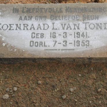 TONDER Coenraad L., van 1941-1953