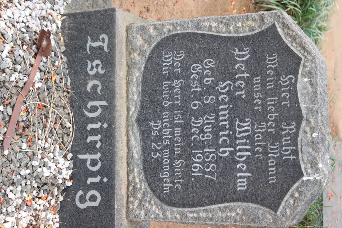 TSCHIRPIG Peter Wilhelm Heinrich 1887-1961