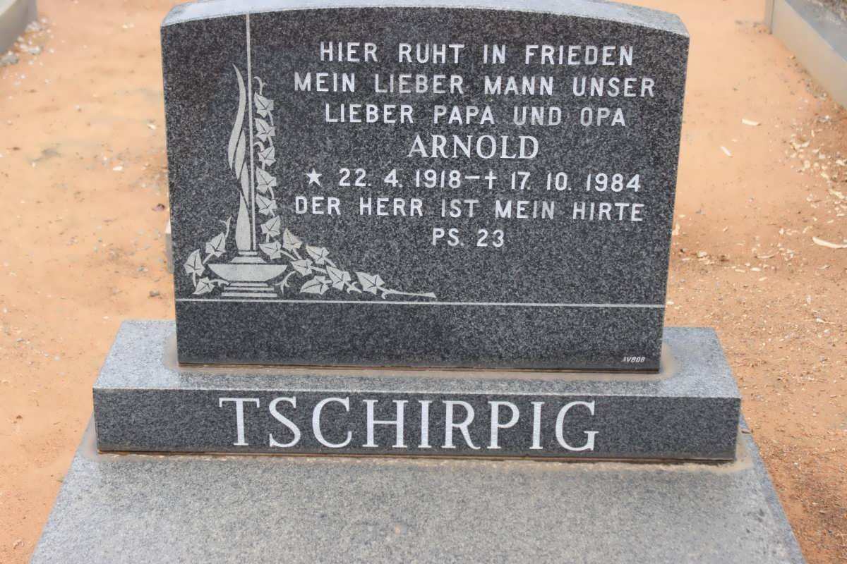 TSCHIRPIG Arnold 1918-1984