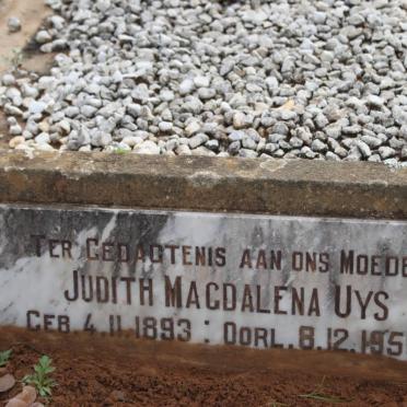 UYS Judith Magdalena 1893-1956