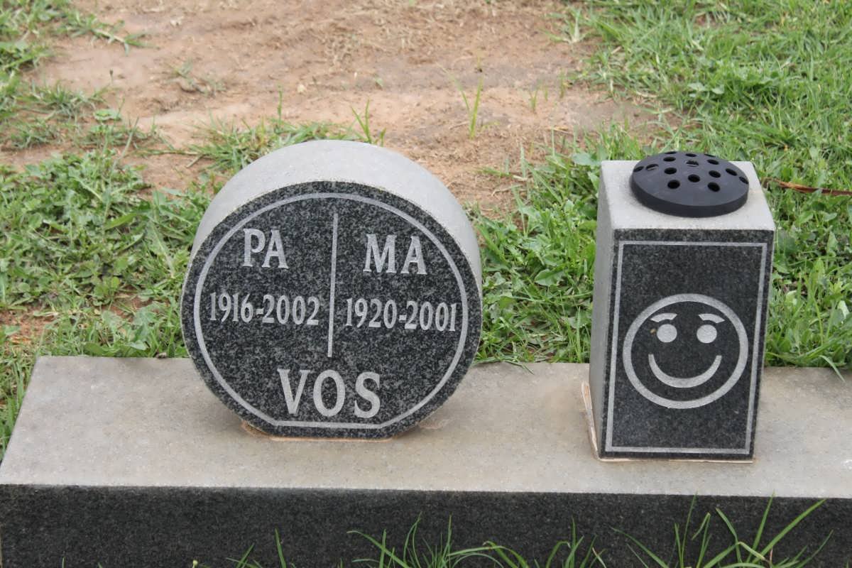VOS Pa 1916-2002 &amp; Ma 1920-2001