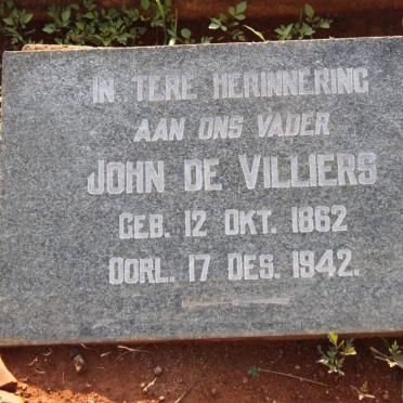 VILLIERS John, de 1862-1942