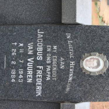 VUUREN Jacobus Frederik, van 1943-1984
