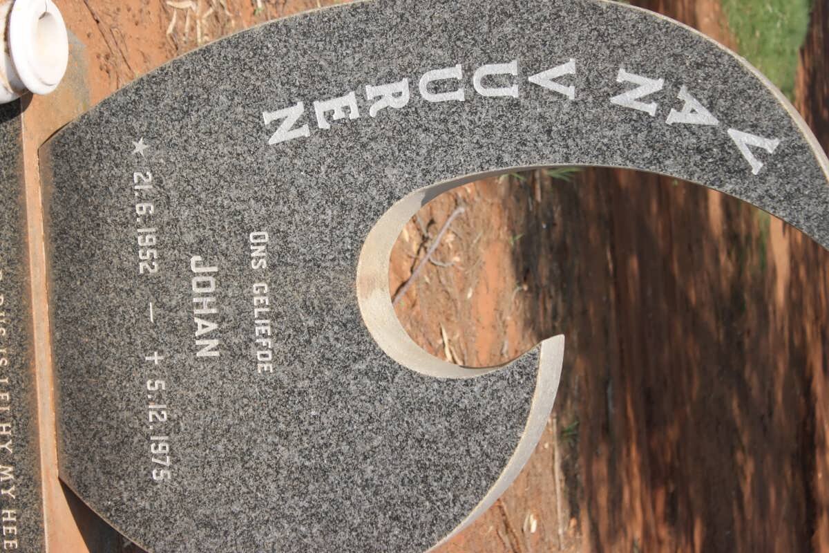 VUUREN Johan, van 1952-1975