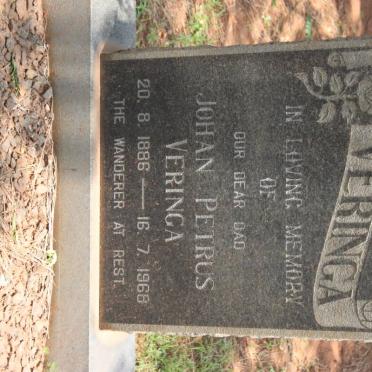 VERINGA Johan Petrus 1886-1968