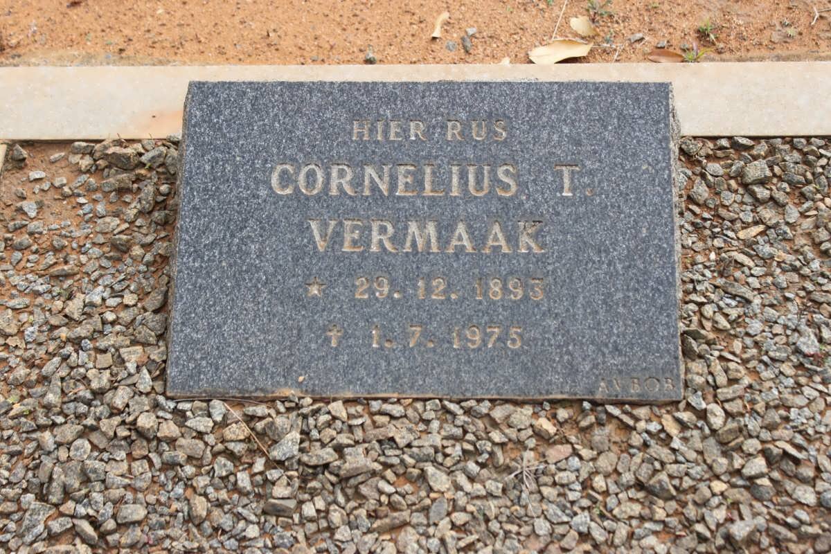 VERMAAK Cornelius T. 1893-1975