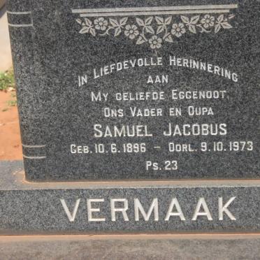 VERMAAK Samuel Jacobus 1896-1973