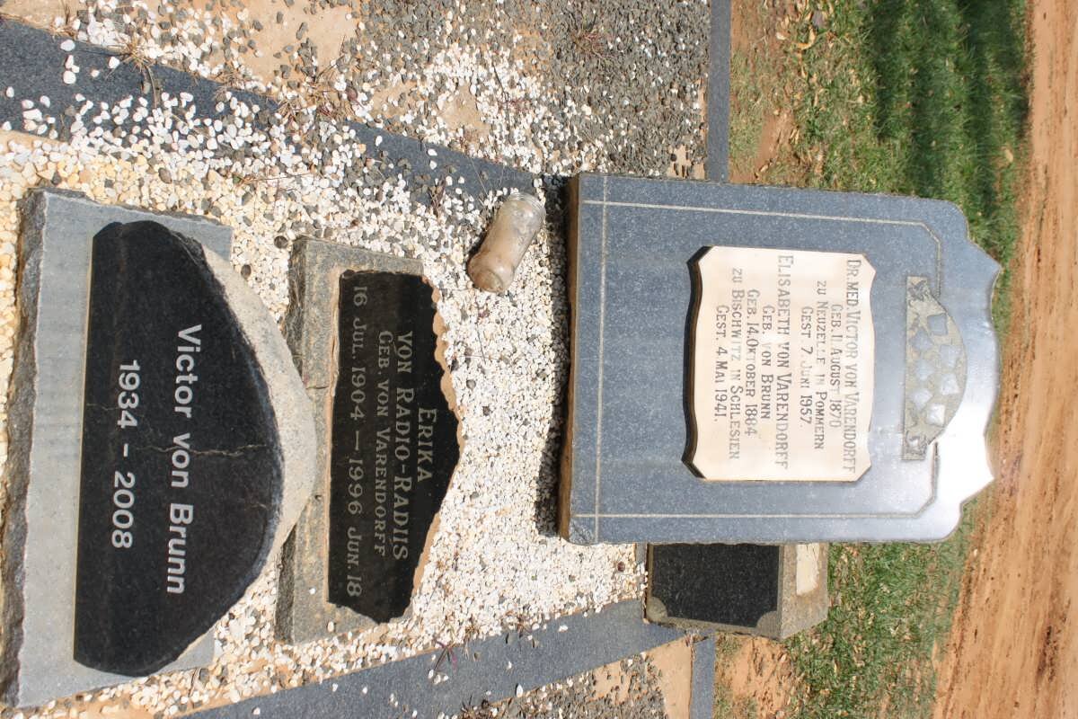 VARENDORFF Von :: VON BRUNN :: VON RADIO-RADIIS