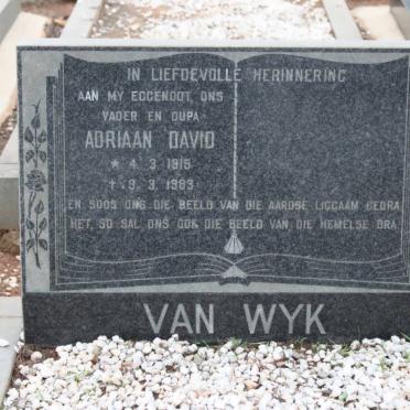 WYK Adriaan David, van 1915-1983