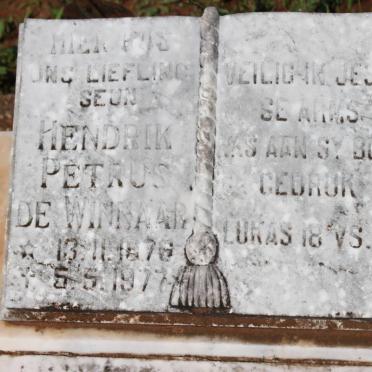 WINNAAR Hendrik Petrus, de 1976-1977