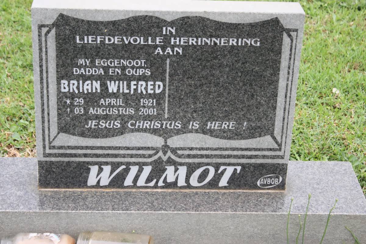 WILMOT Brian Wilfred 1921-2001
