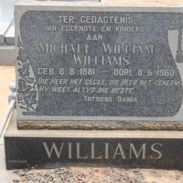WILLIAMS Michael William 1881-1960
