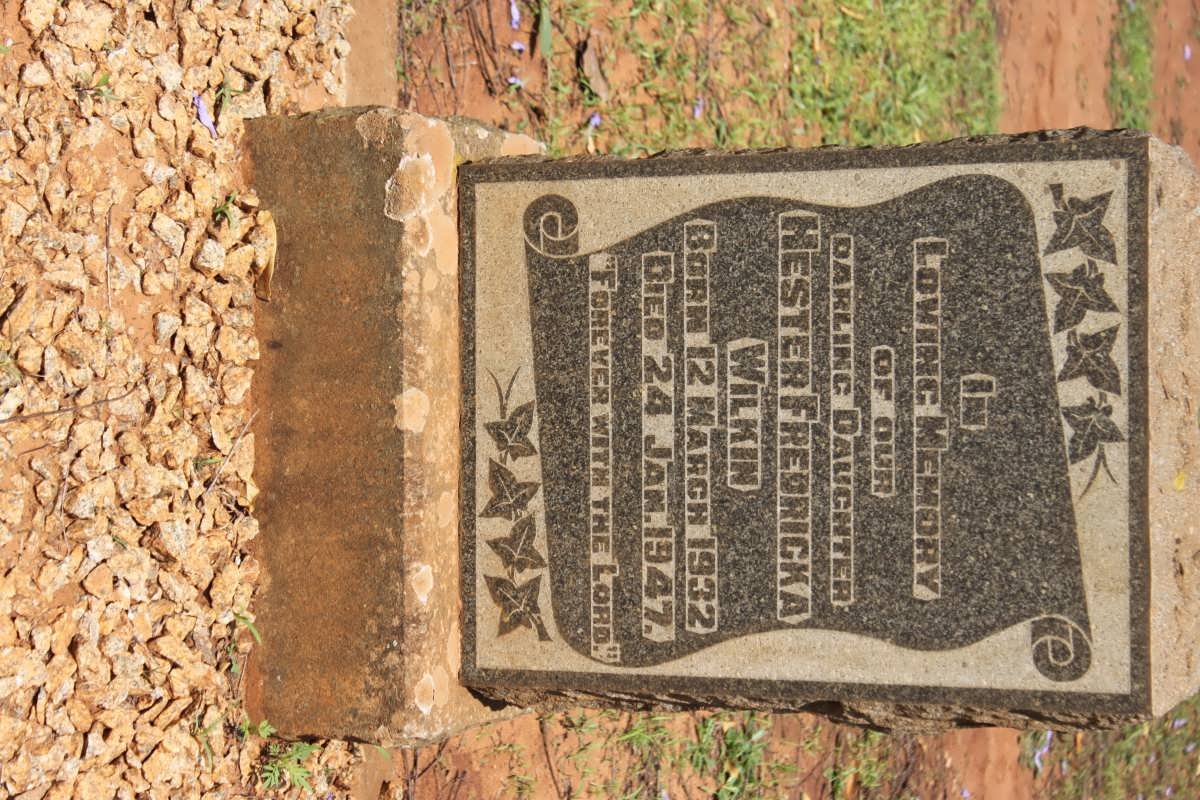 WILKEN Hester Fredericka 1932-1947