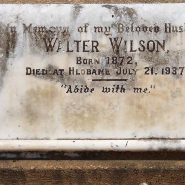 WILSON Walter 1872-1937