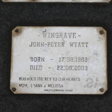 WINGRAVE Stanley John Wyatt 1955-1984