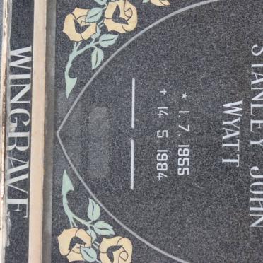 WINGRAVE Stanley John Wyatt 1955-1984