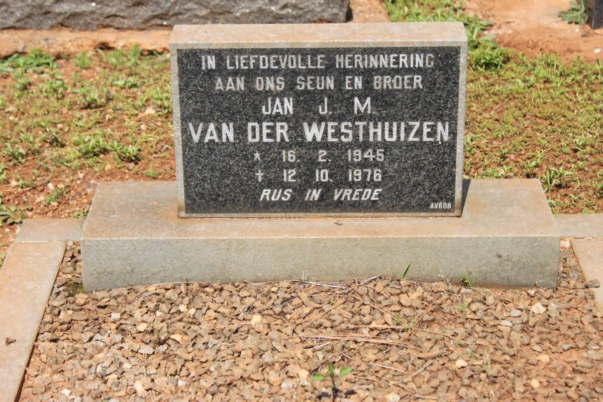 WESTHUIZEN Jan J.M., van der 1945-1976