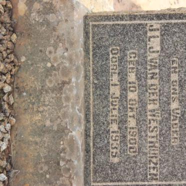 WESTHUIZEN J.L.J., van der 1900-1935