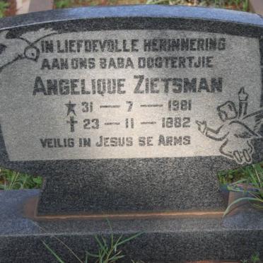 ZIETSMAN Angelique 1981-1982