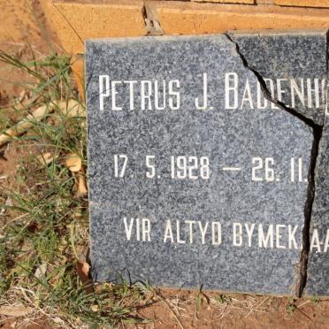 BADENHORST Petrus J. 1928-1997