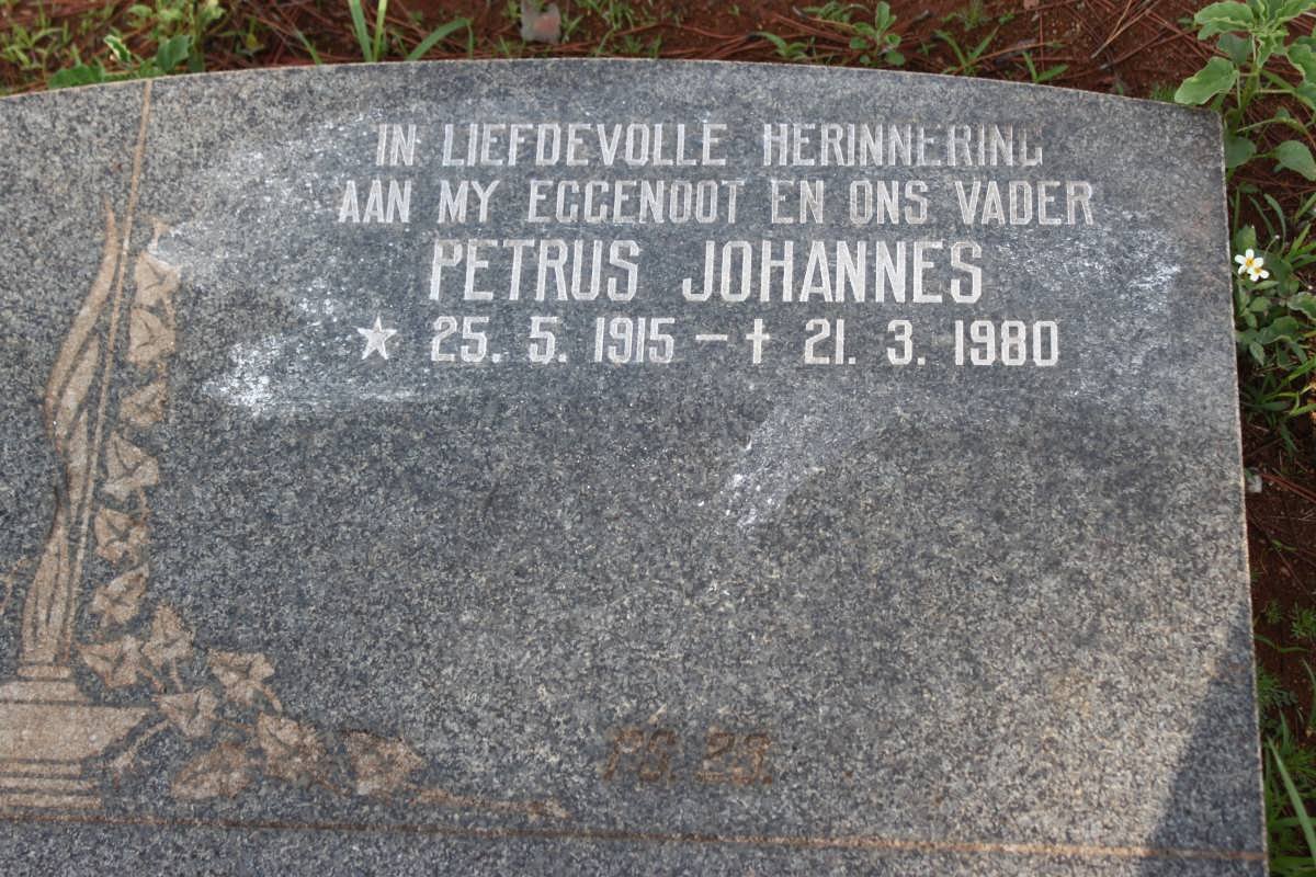 ? Petrus Johannes 1915-1980