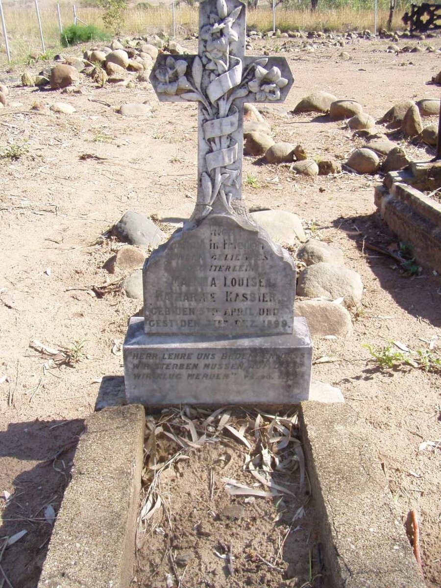 KASSIER Martha Louise Katharine 1899-1899