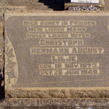 LILJE Christoph Hermann August 1873-1949